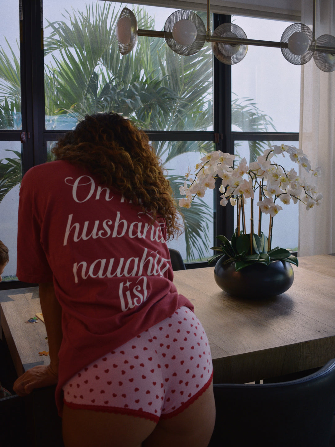 On My Husband's Naughty List tee