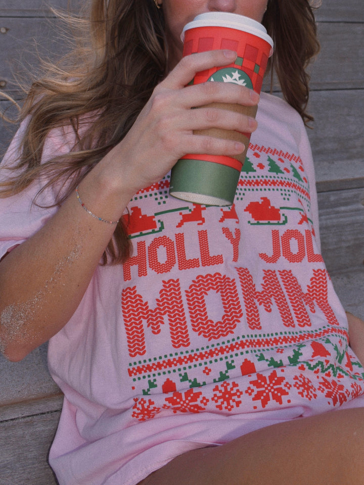 Holly Jolly Mommy tee