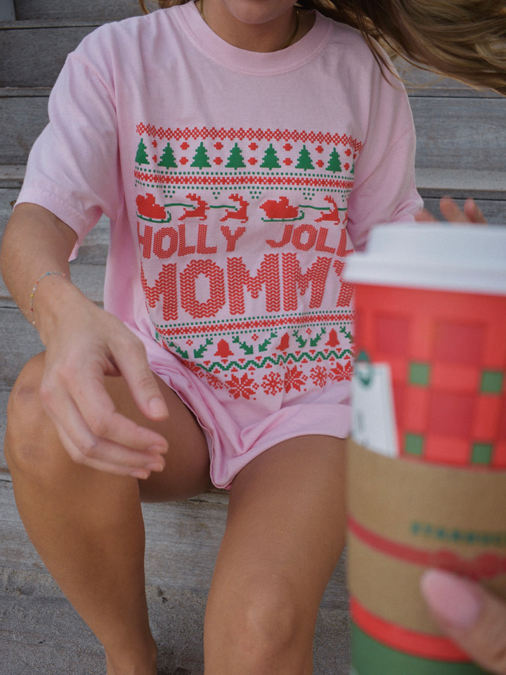 Holly Jolly Mommy tee