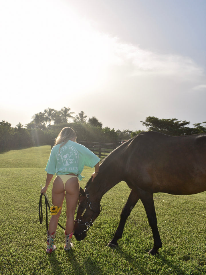 Salty Moms Beach Club Tee