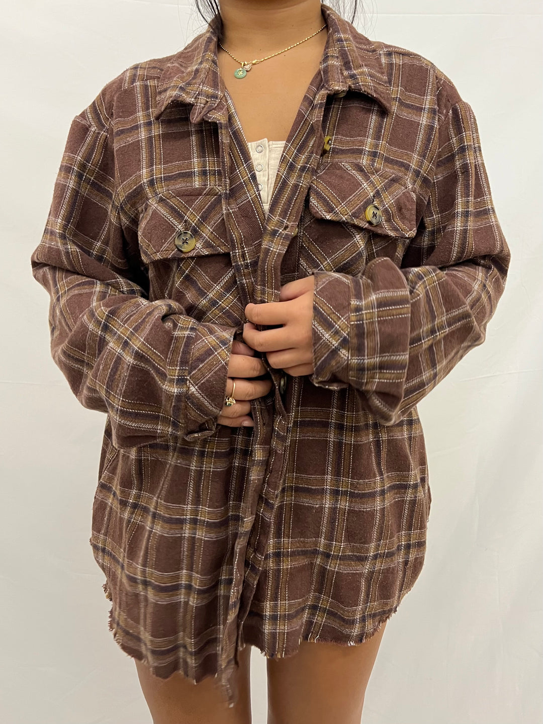 Vintage Flannel | Tired Moms Club - men’s S (misprint)
