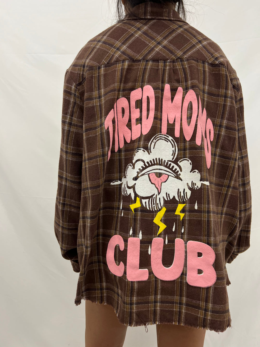 Vintage Flannel | Tired Moms Club - men’s S (misprint)