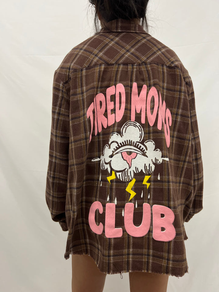 Vintage Flannel | Tired Moms Club - men’s S (misprint)