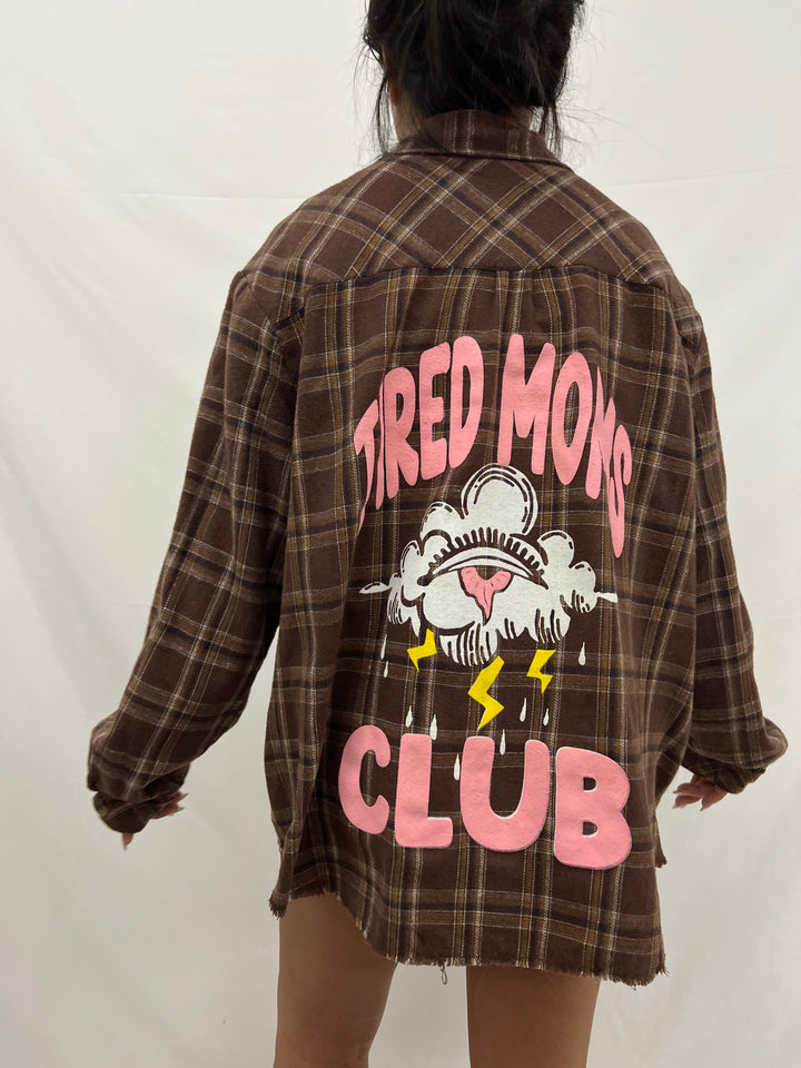 Vintage Flannel | Tired Moms Club - men’s S (misprint)