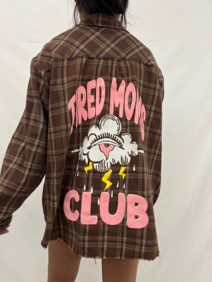 Vintage Flannel | Tired Moms Club - men’s S (misprint)