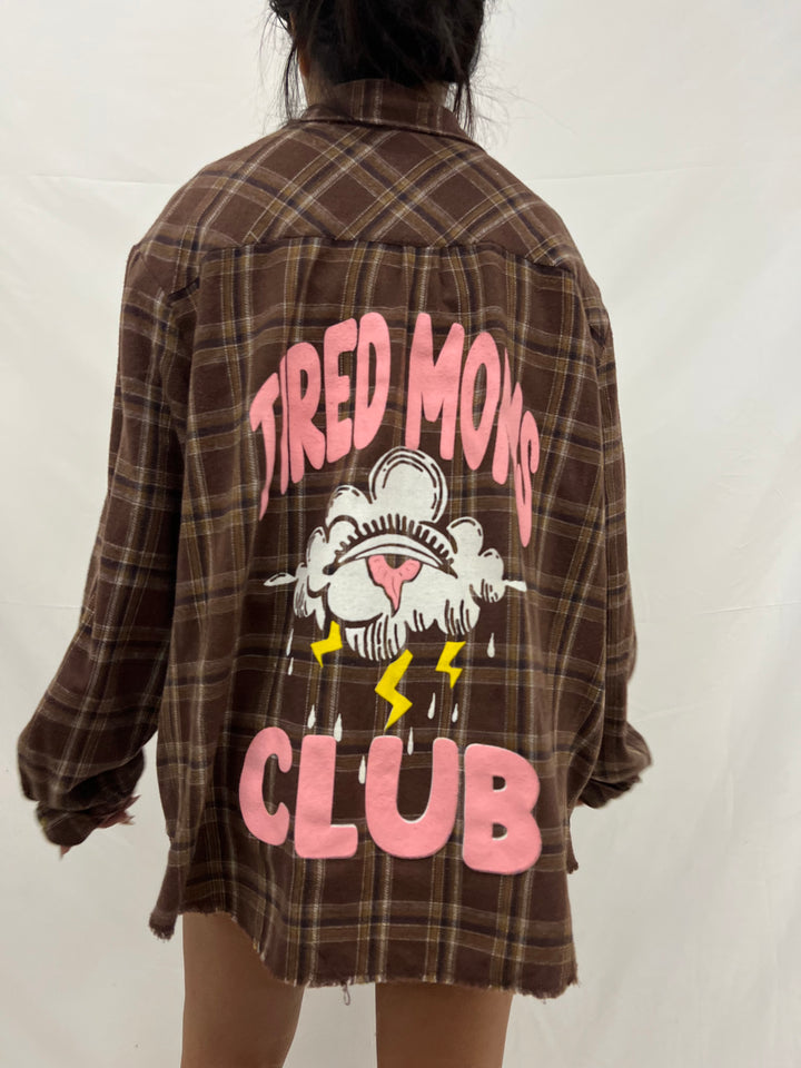 Vintage Flannel | Tired Moms Club - men’s S (misprint)