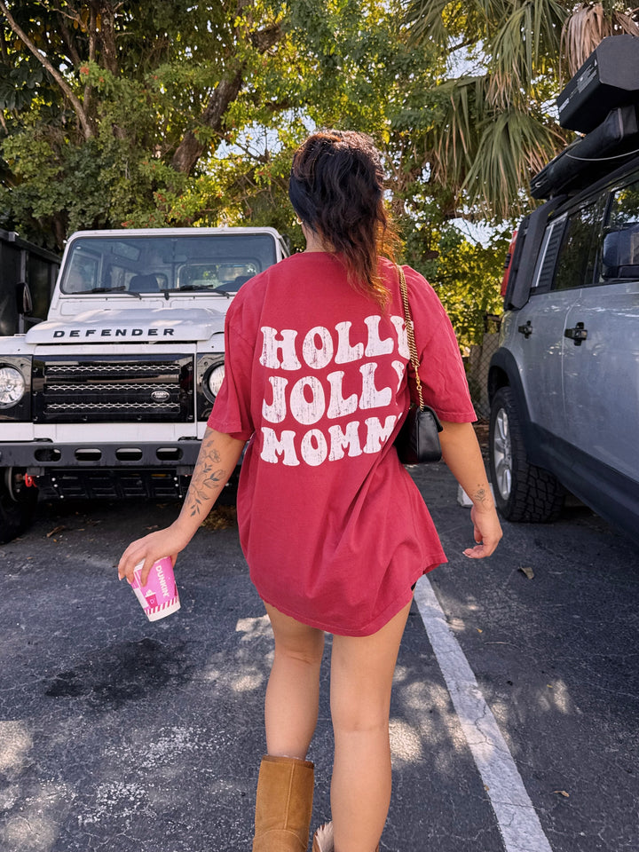 Holly Jolly Mommy tee
