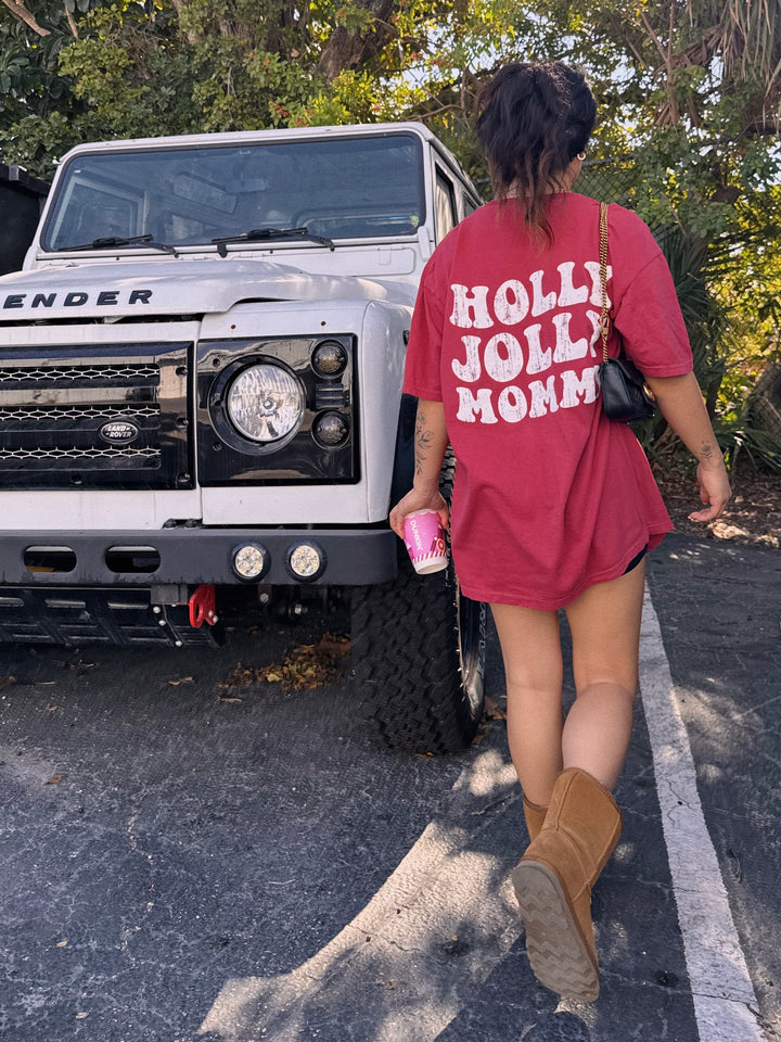 Holly Jolly Mommy tee