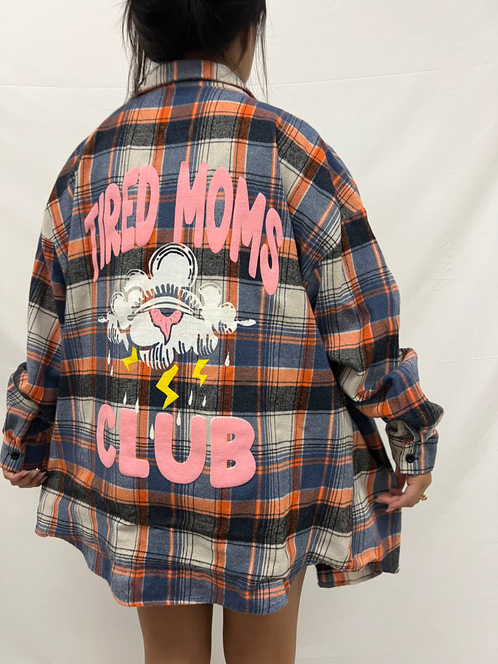 Vintage Flannel | Tired Moms Club - men’s L (misprint)