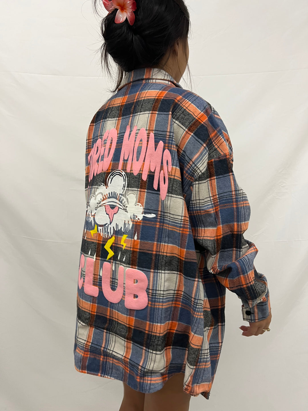 Vintage Flannel | Tired Moms Club - men’s L (misprint)