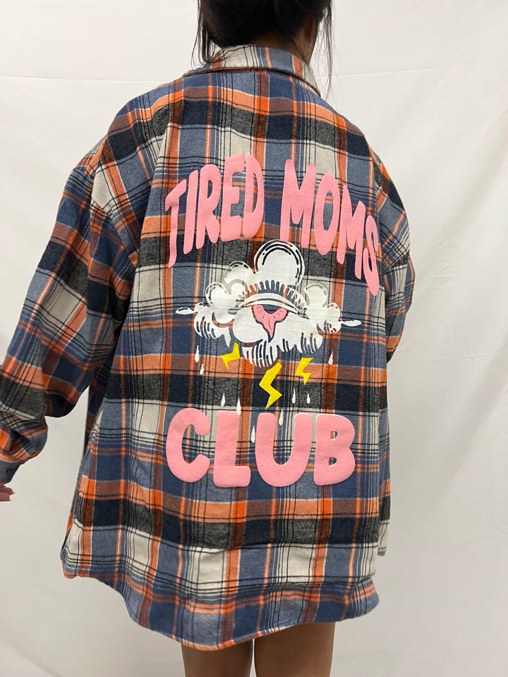 Vintage Flannel | Tired Moms Club - men’s L (misprint)