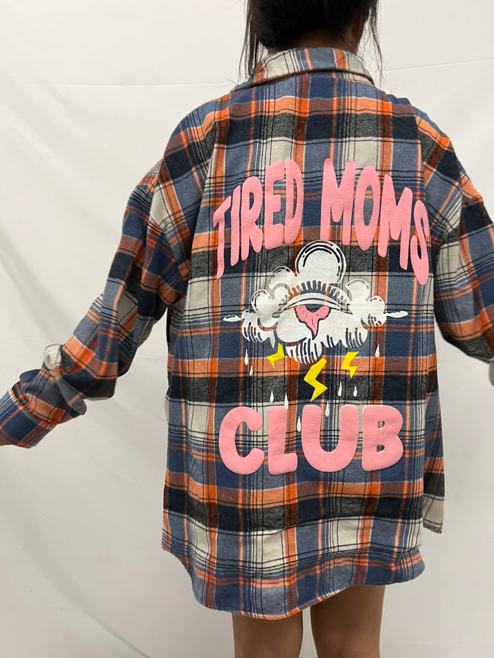 Vintage Flannel | Tired Moms Club - men’s L (misprint)