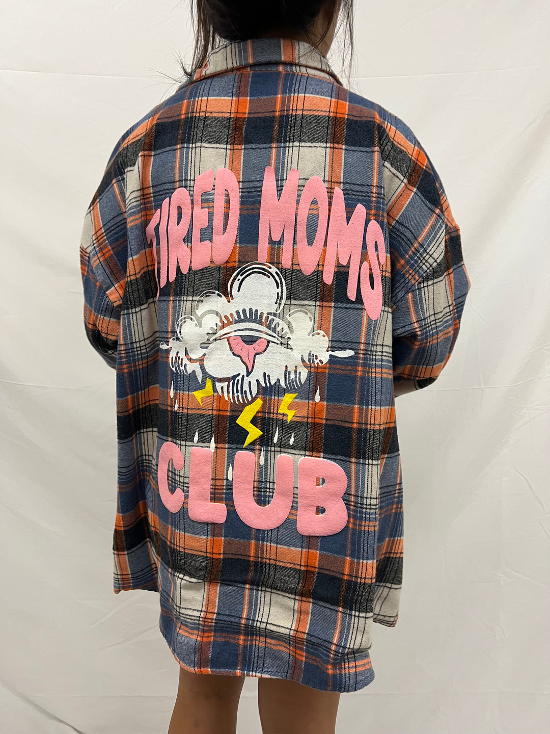 Vintage Flannel | Tired Moms Club - men’s L (misprint)