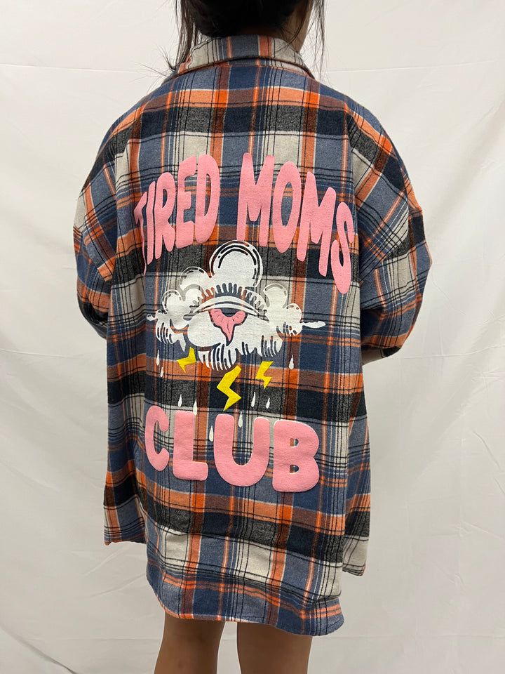 Vintage Flannel | Tired Moms Club - men’s L (misprint)