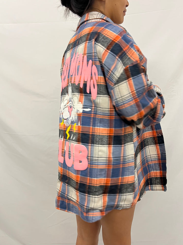 Vintage Flannel | Tired Moms Club - men’s L (misprint)