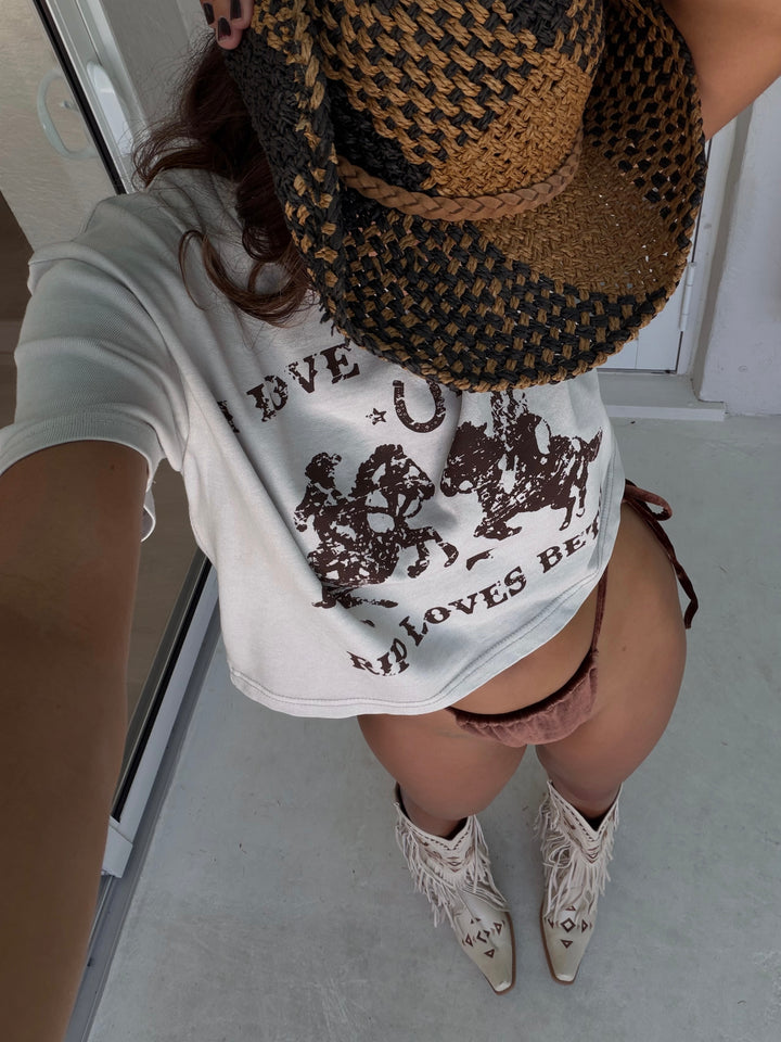 I Love You Like Rip Loves Beth Crop Tee