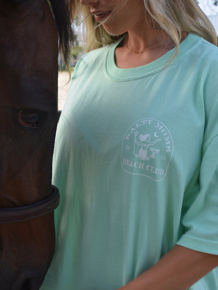 Salty Moms Beach Club Tee