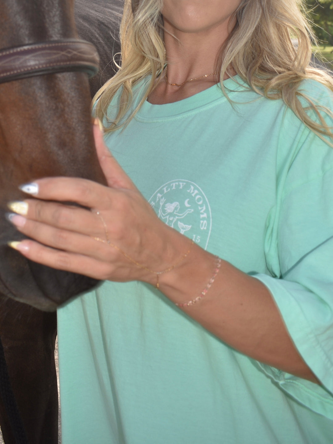 Salty Moms Beach Club Tee