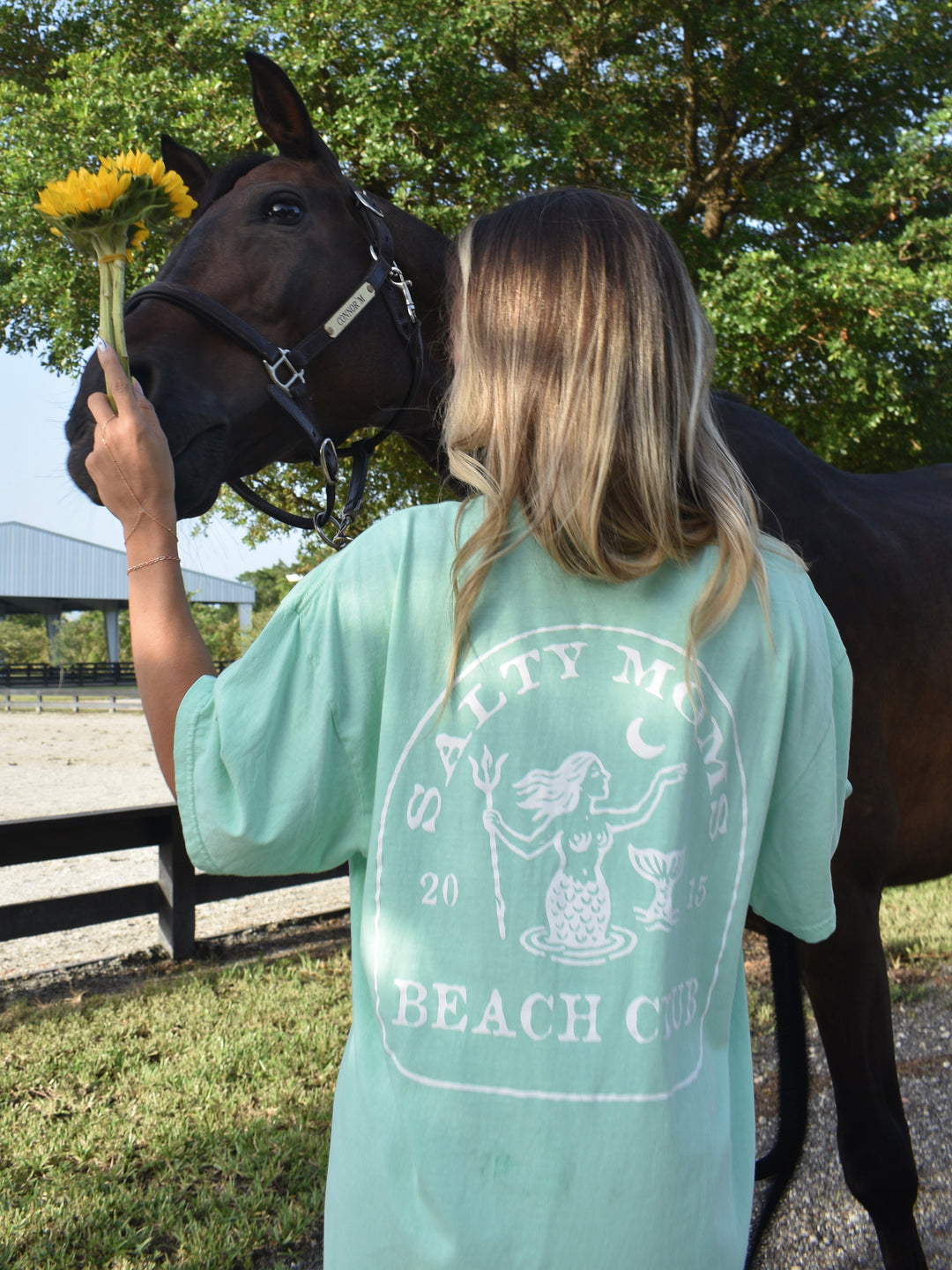 Salty Moms Beach Club Tee