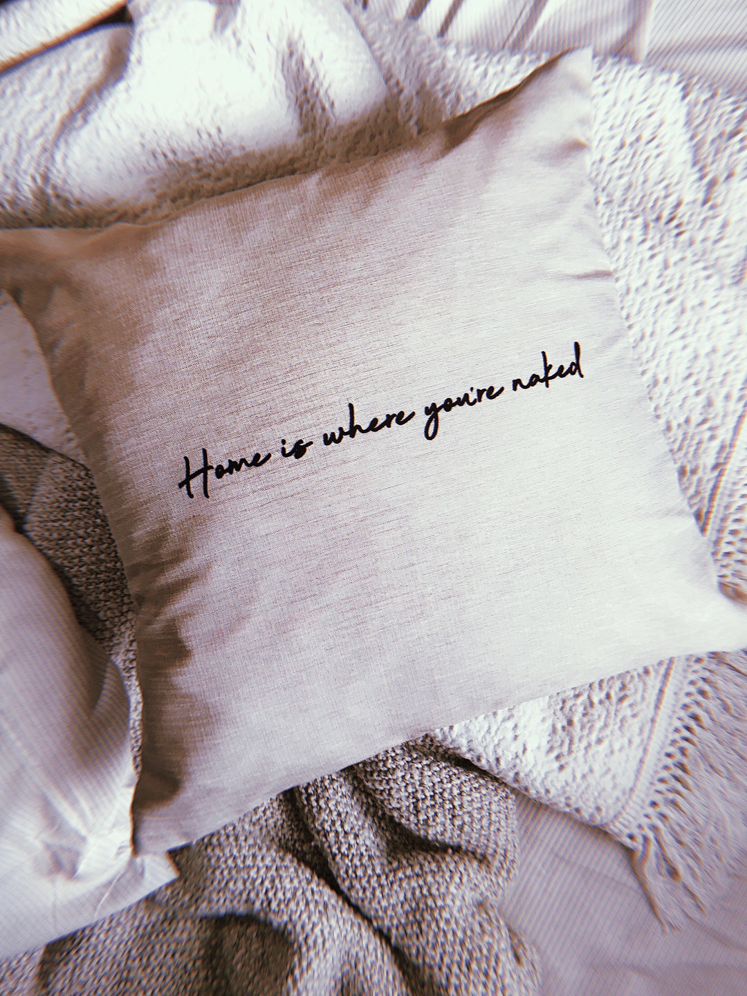 Home Is Where You're Naked Pillow Case